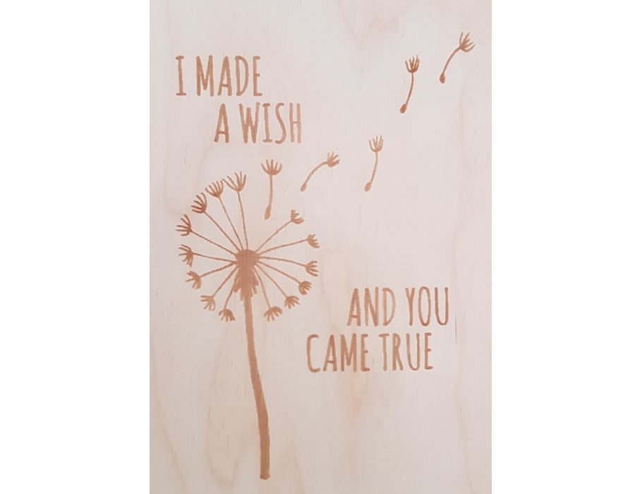 Set Houten briefkaarten - 137 Lovely wish